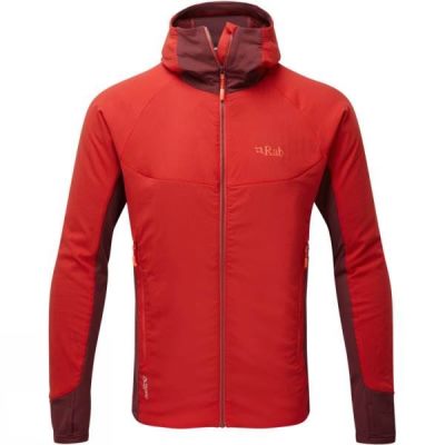 Chaquetas Rab Alpha Flux Hombre - Rojas - Chile GKI709281